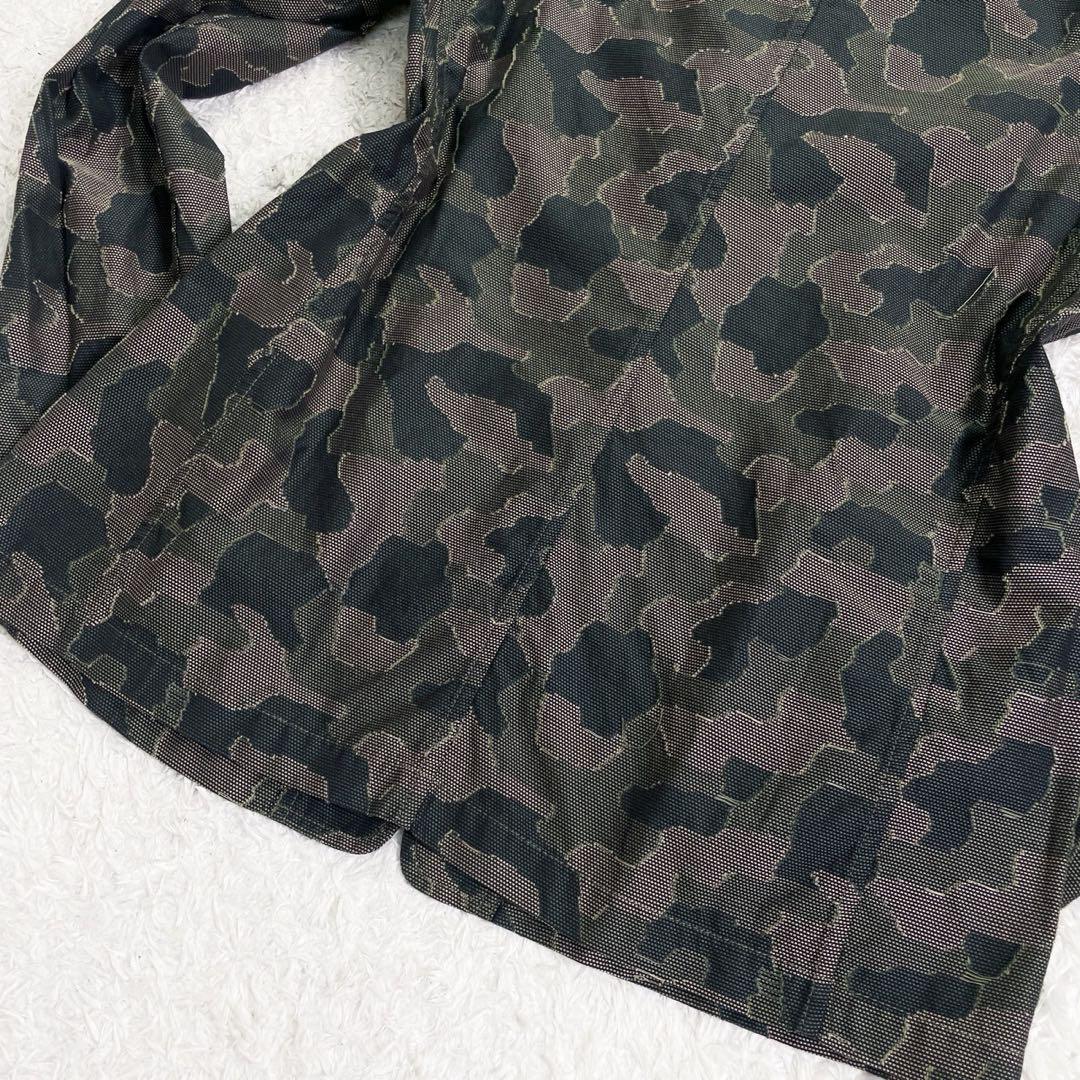 【美品】T-JACKET サマージャケット XLサイズ 迷彩 コットン カーキ
