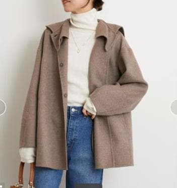 ジャーナル レリューム ウールナイロンリバーフードショートコートM JOURNAL STANDARD relume