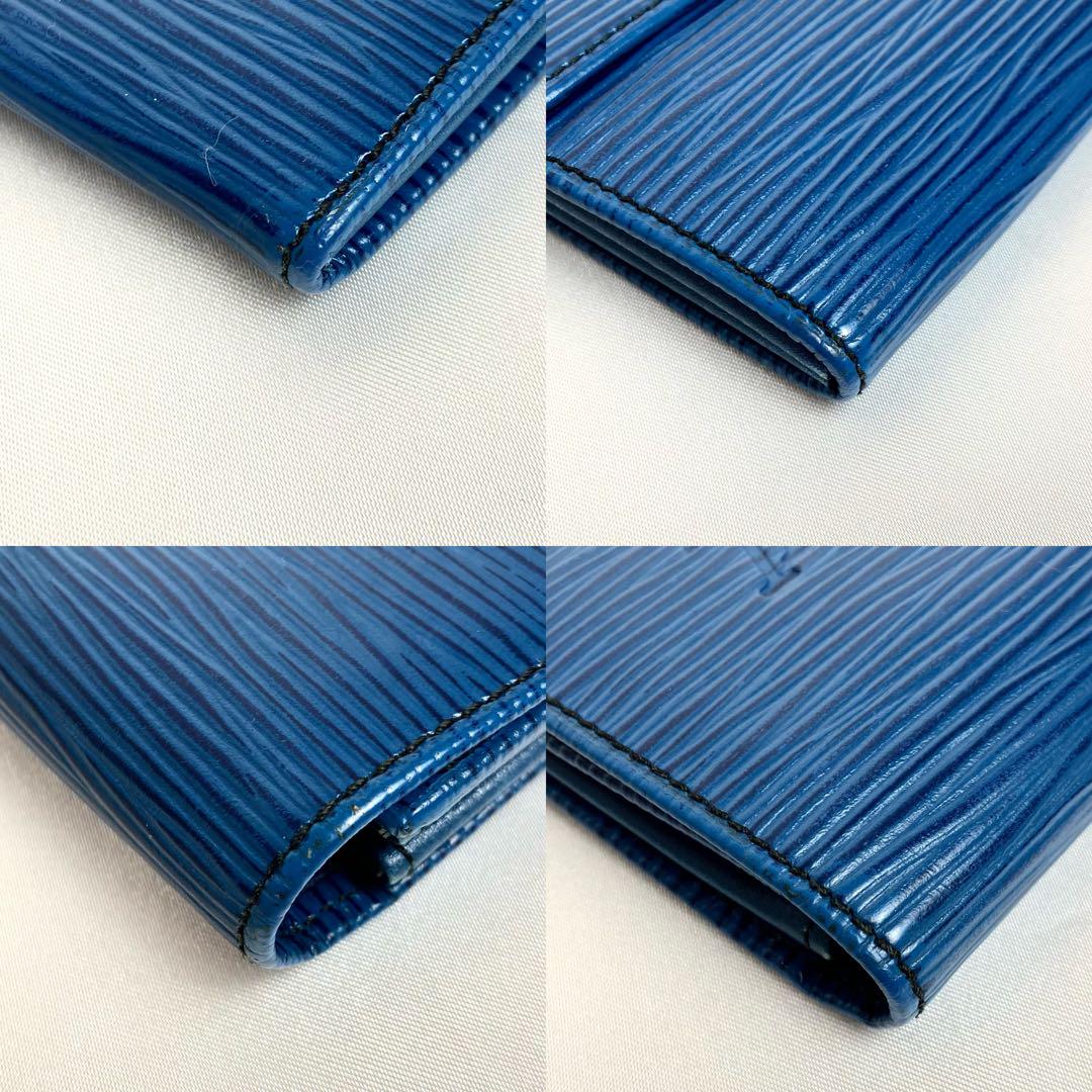 【美品】ルイヴィトン　エピ　長財布　ポルトフォイユサラ　ヴィンテージ　ロゴ