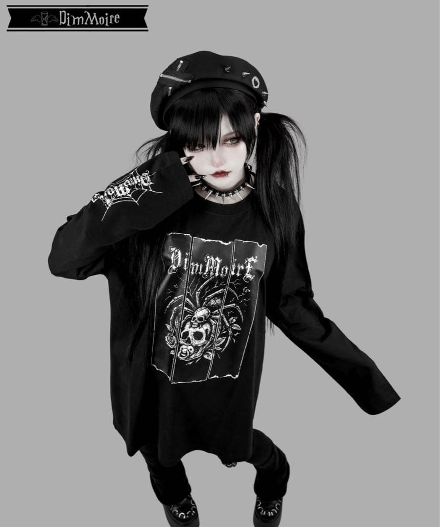 DimMoire Webbed Lullaby ロンT Black SIZE DimMoire