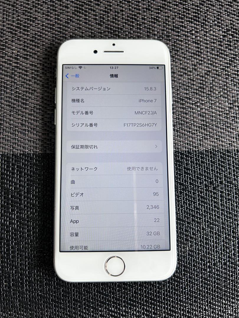 iPhone7 32GB シルバー MNCF2J／A防水・防塵