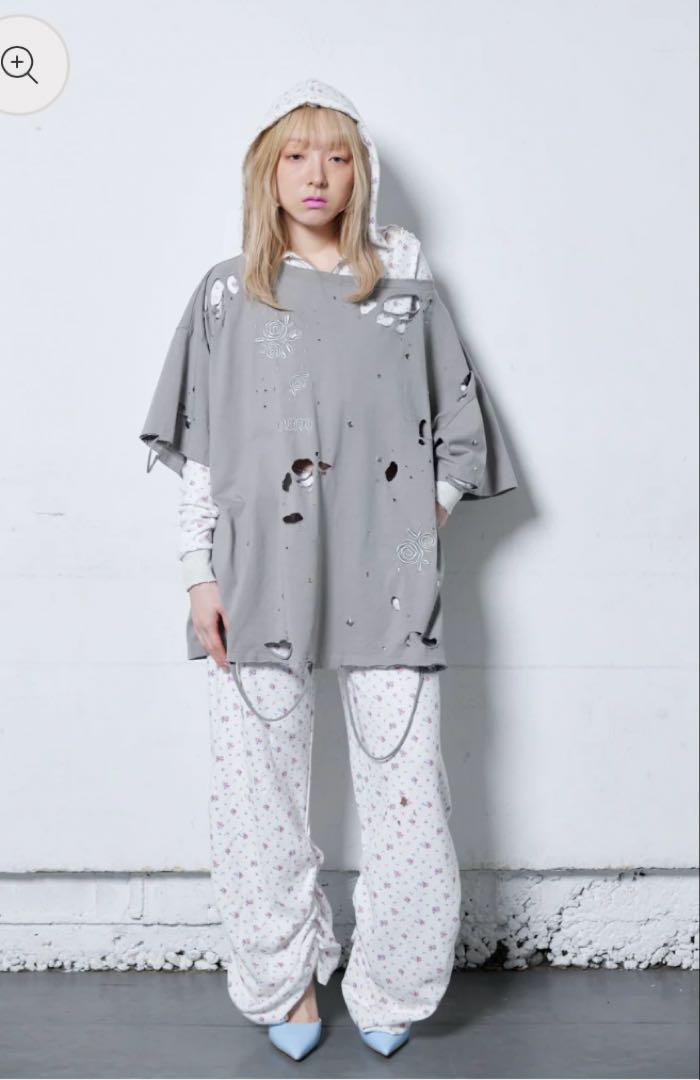トップス neith. Rose Studs T-shirts(Gray)