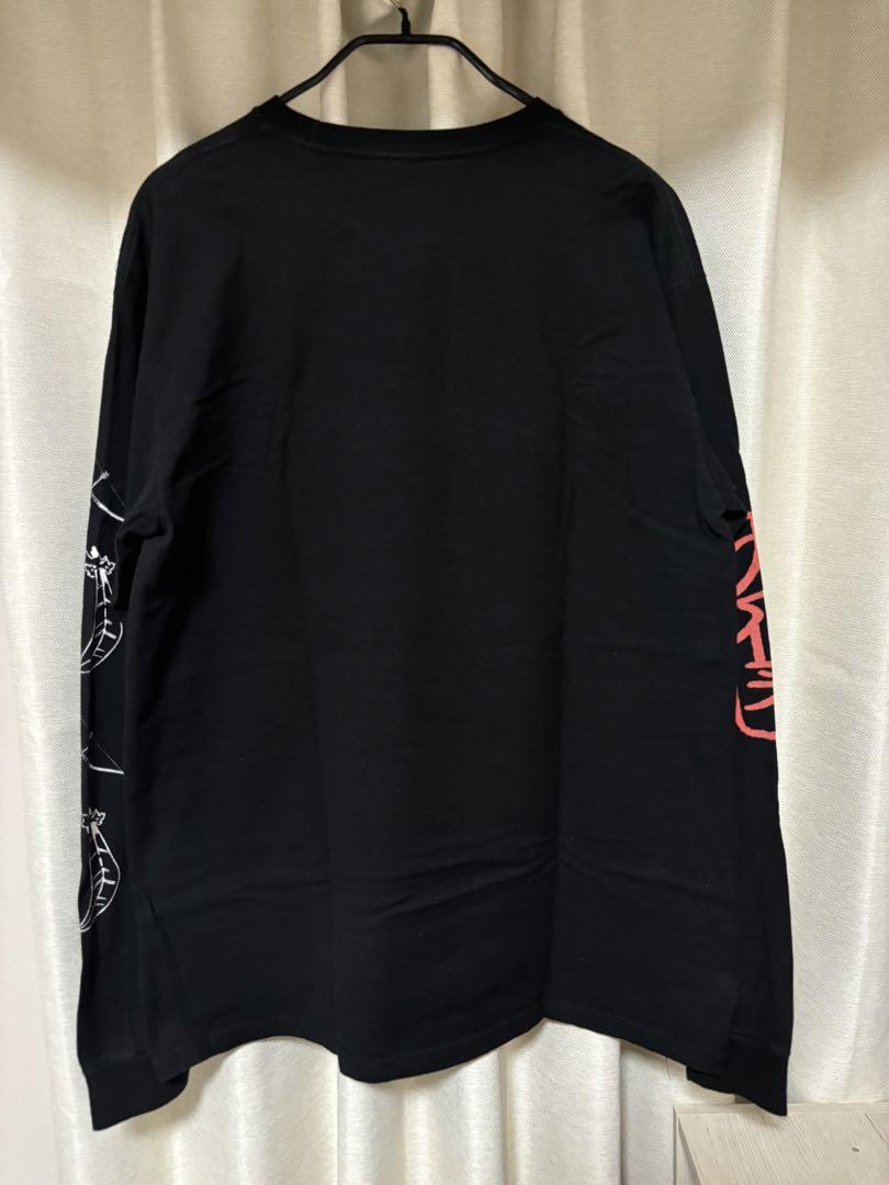 犬夜叉　アニメT ロングTシャツ　ロンT ブラック　黒