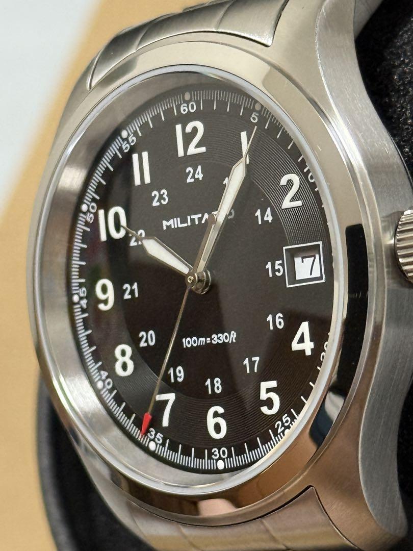 新作・新品】Militado ML08 クォーツ　腕時計　38㎜　サファイヤ