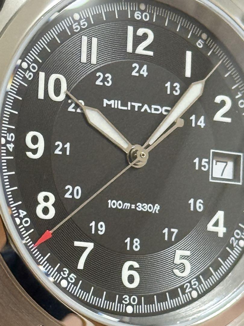 新作・新品】Militado ML08 クォーツ　腕時計　38㎜　サファイヤ