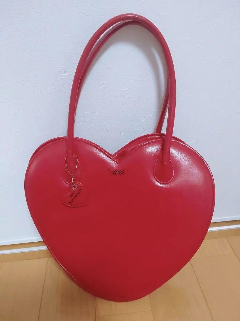 MILK 定番ハートバッグ　赤 MILK ハート BAG （レッド） -靴＆ファッション通販 ロコンド