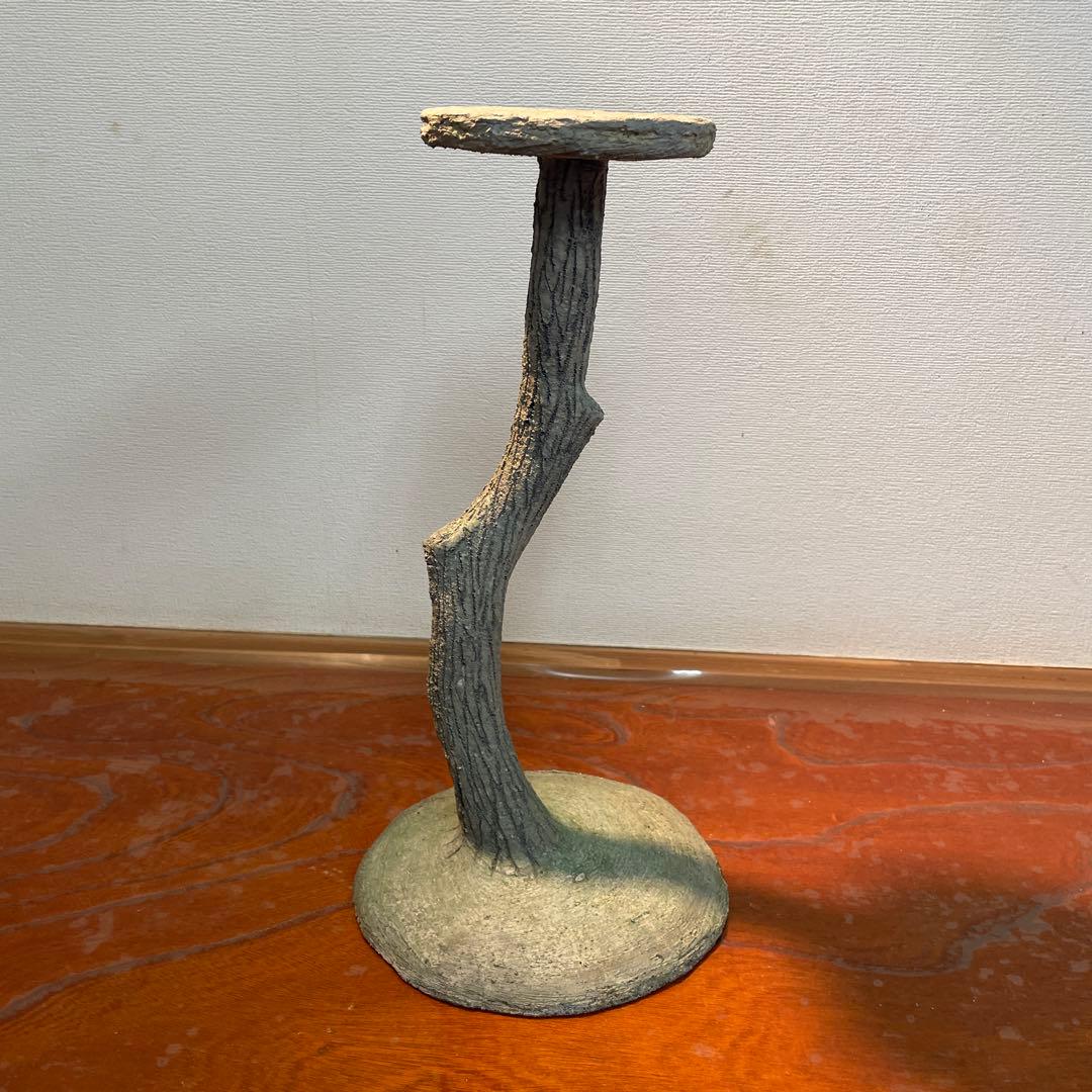 セメント製 盆栽スタンド(A)木の幹デザイン 高さ(約)42cm 盆栽台 セメント製 盆栽スタンド(A)木の幹デザイン 高さ(約)42cm 盆栽台