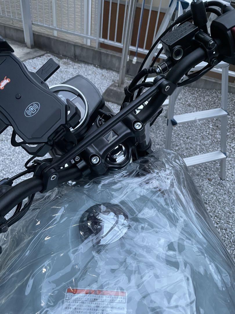 GB350(S)用ZETAスクランブラーハンドルバーとエレメントとの