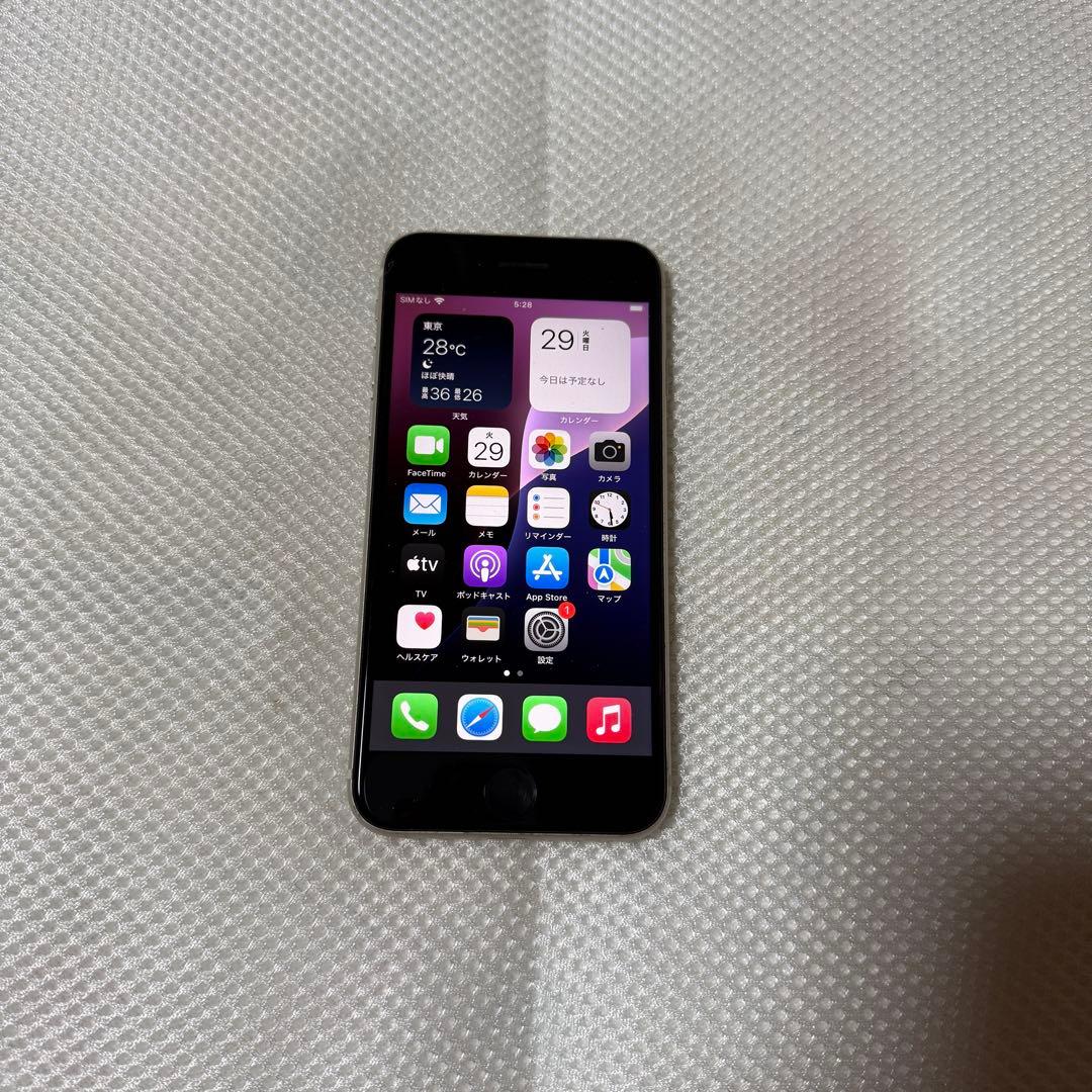 美品 SIMフリー iPhoneSE 第3世代 128GB スターライト 86%