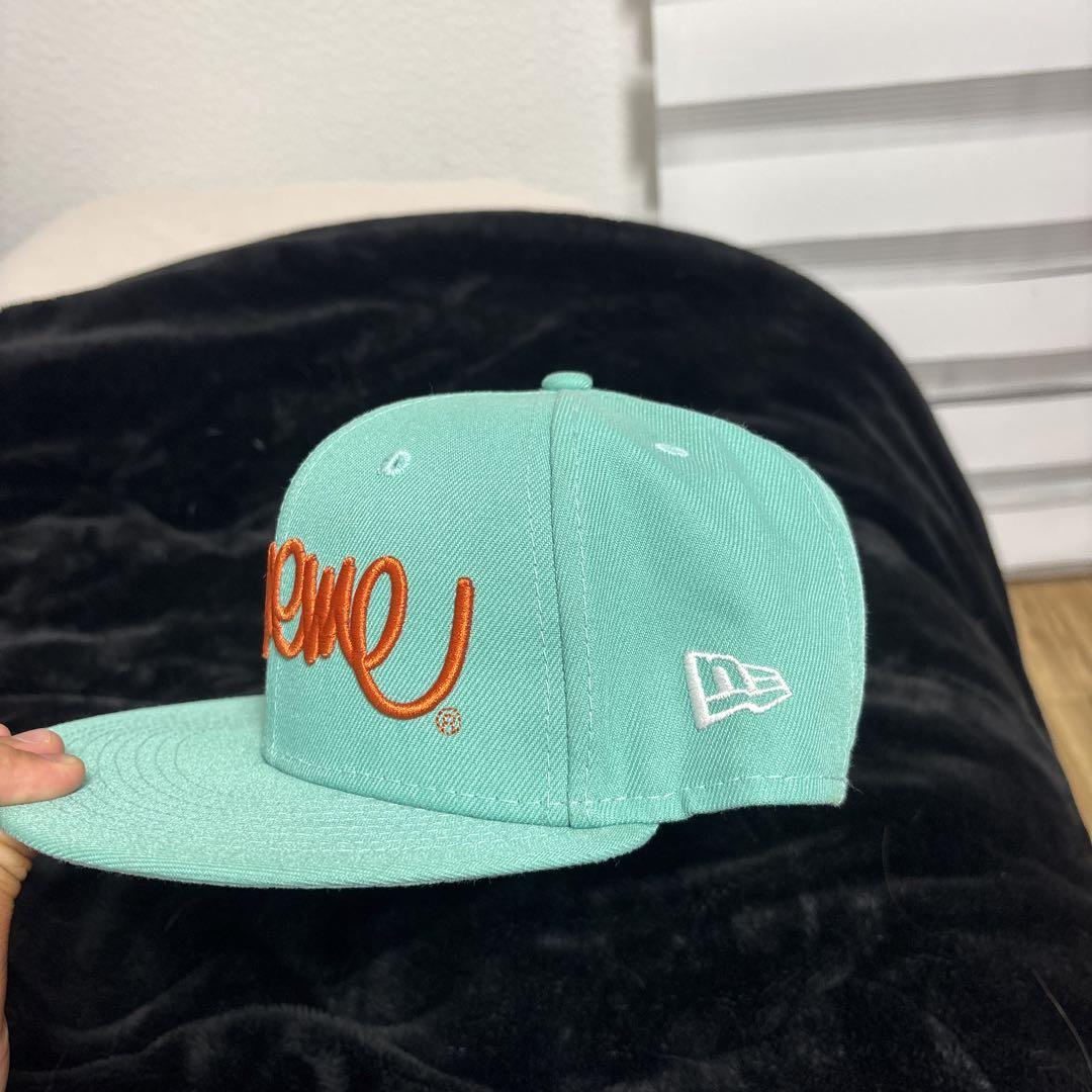 Supreme ミントグリーン 刺繍キャップ 7 1/4