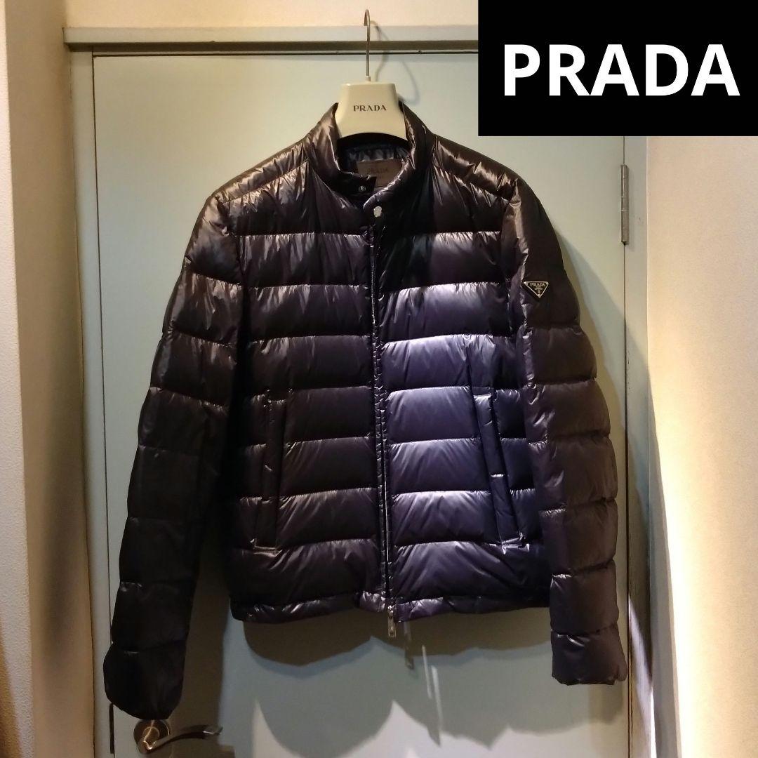 【新品同様】 PRADA プラダ ダウンジャケット ブラック 44 46 XSダウンジャケット