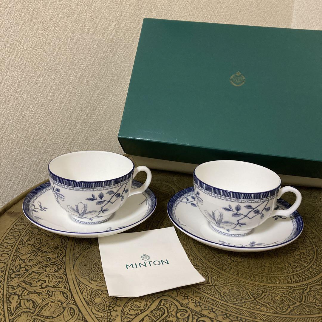 ミントンカップ&ソーサーフェイザンブルー廃盤品