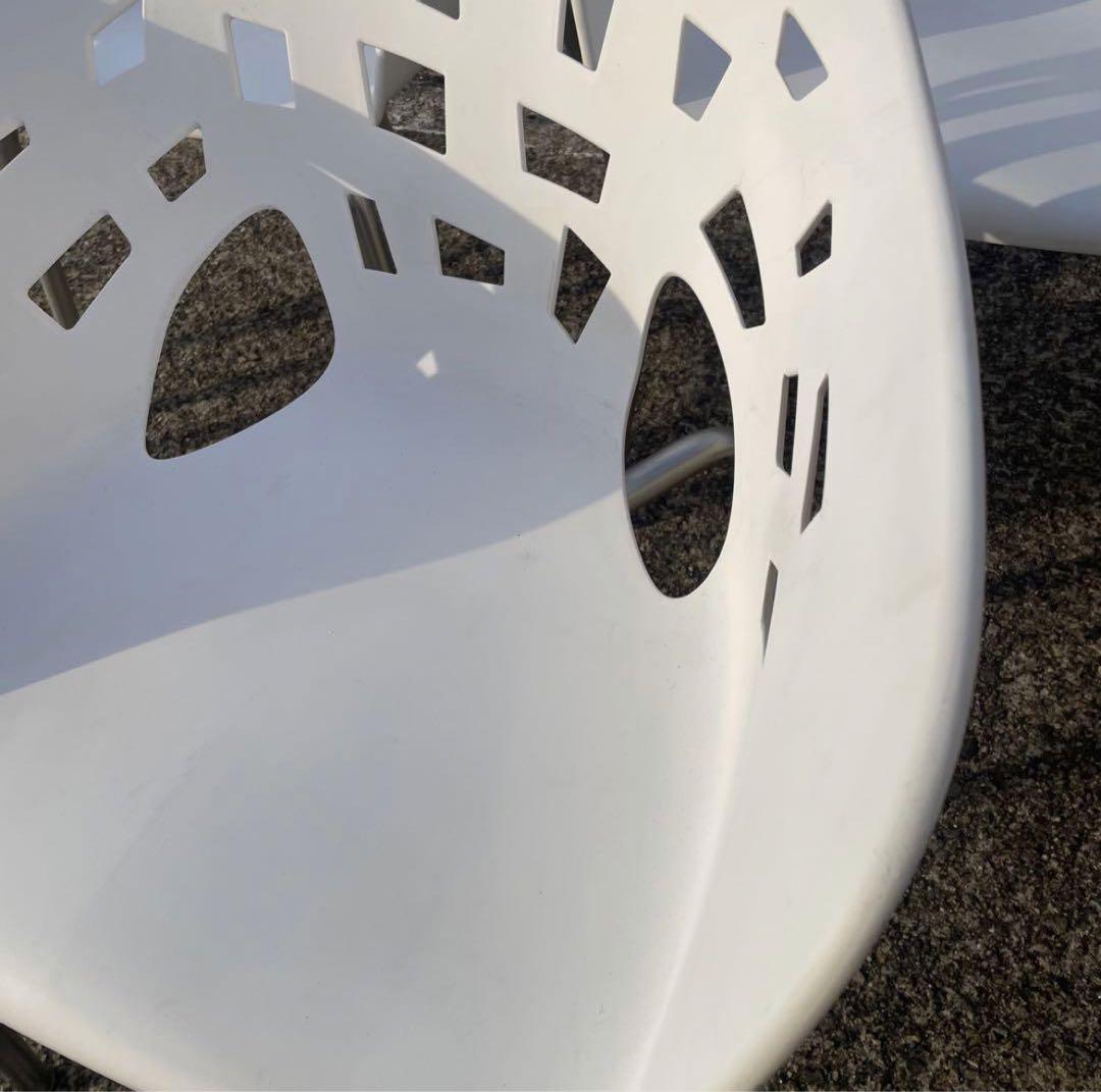 Miralook Arm ホワイトプラスチックチェア 5脚セット