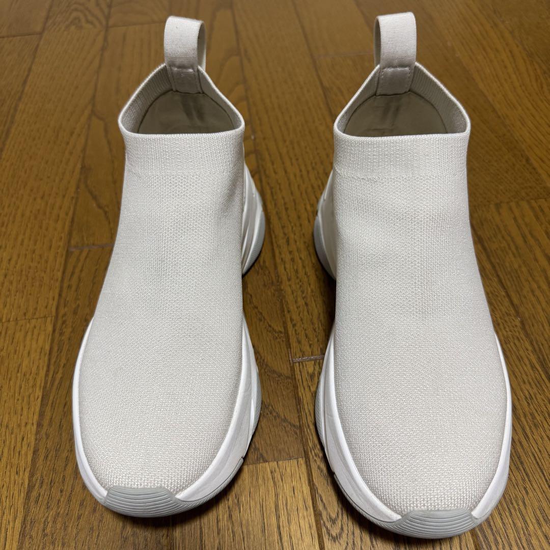 +diana ダイアナ プラス 厚底ソックススニーカー ニット 撥水