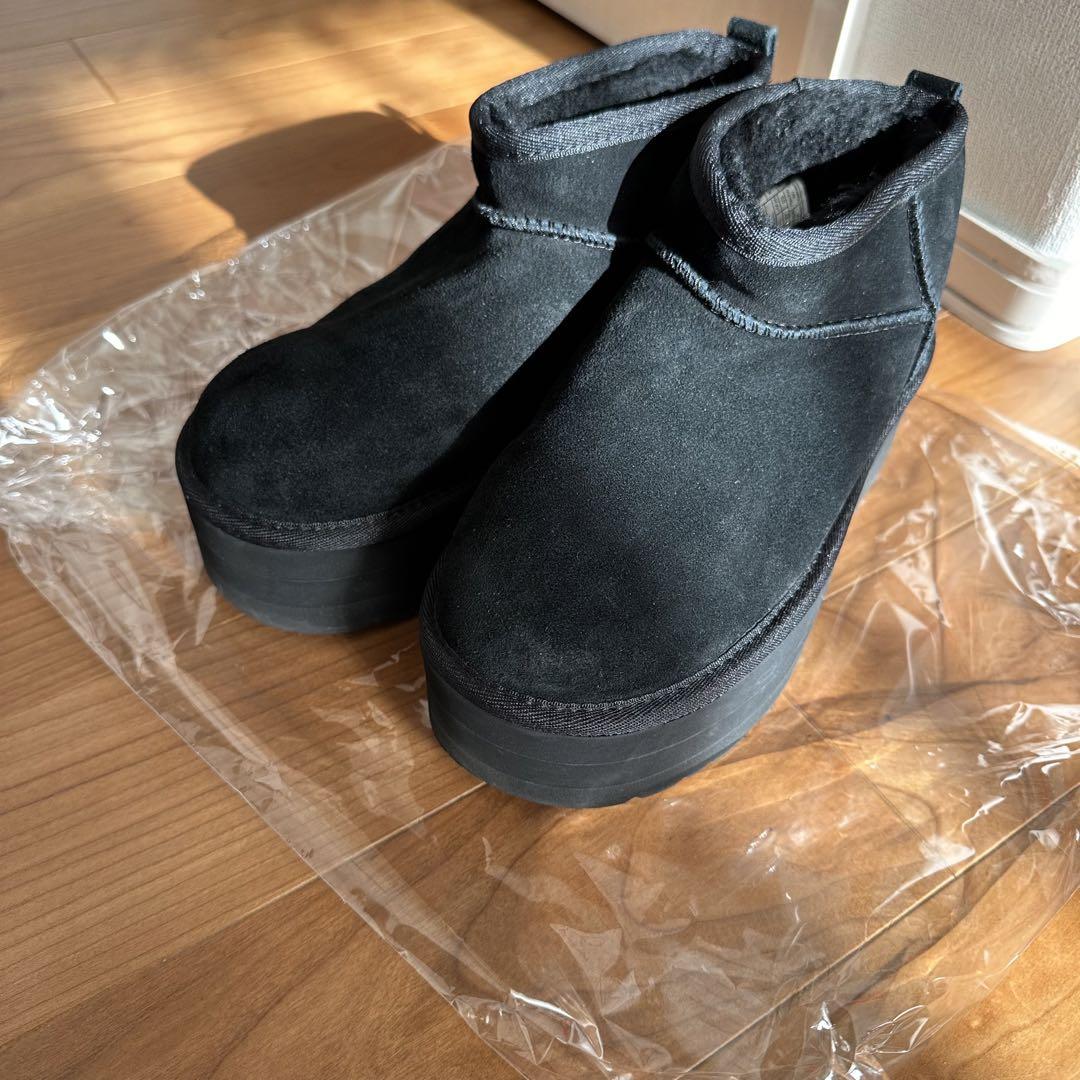【限定出品】美品 UGG アグ クラシック ウルトラミニ プラットフォーム 23