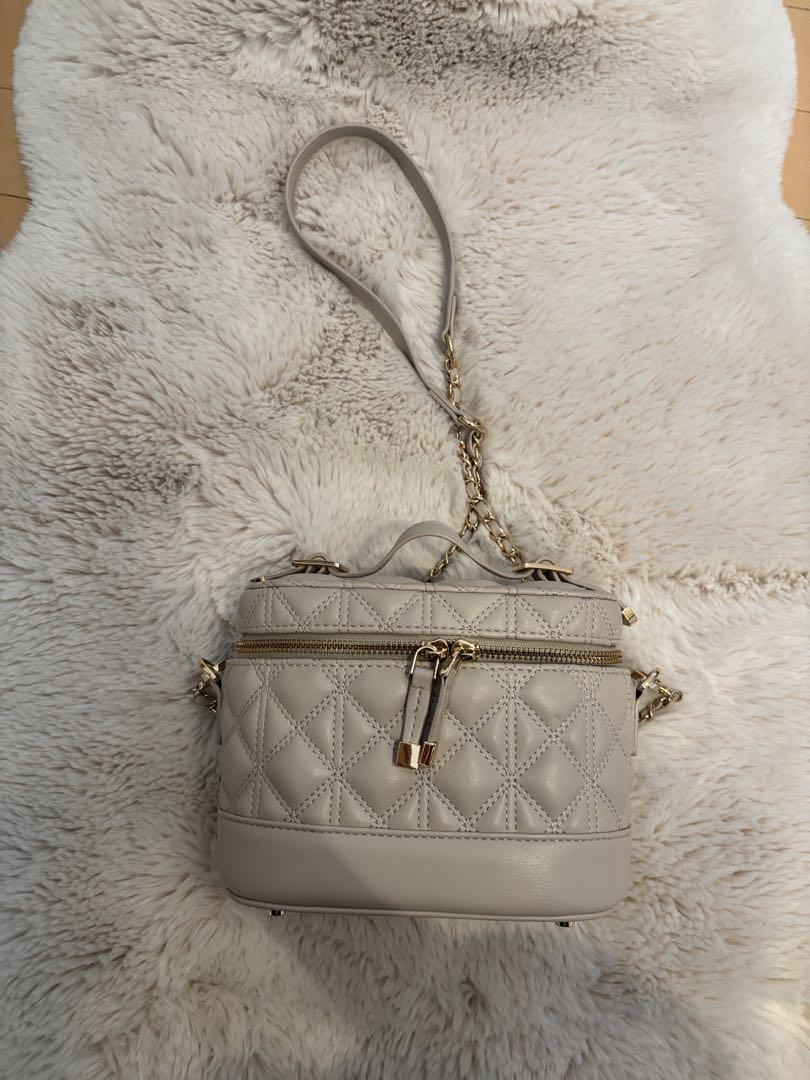 【美品】RANDA ランダ キルティングバッグ CREAM ショルダー チェーン