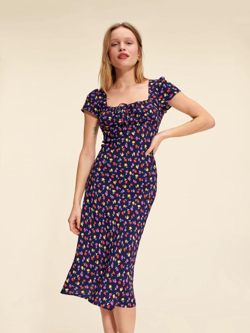 Rouje PARIS INES DRESS size34 花柄ロングワンピース