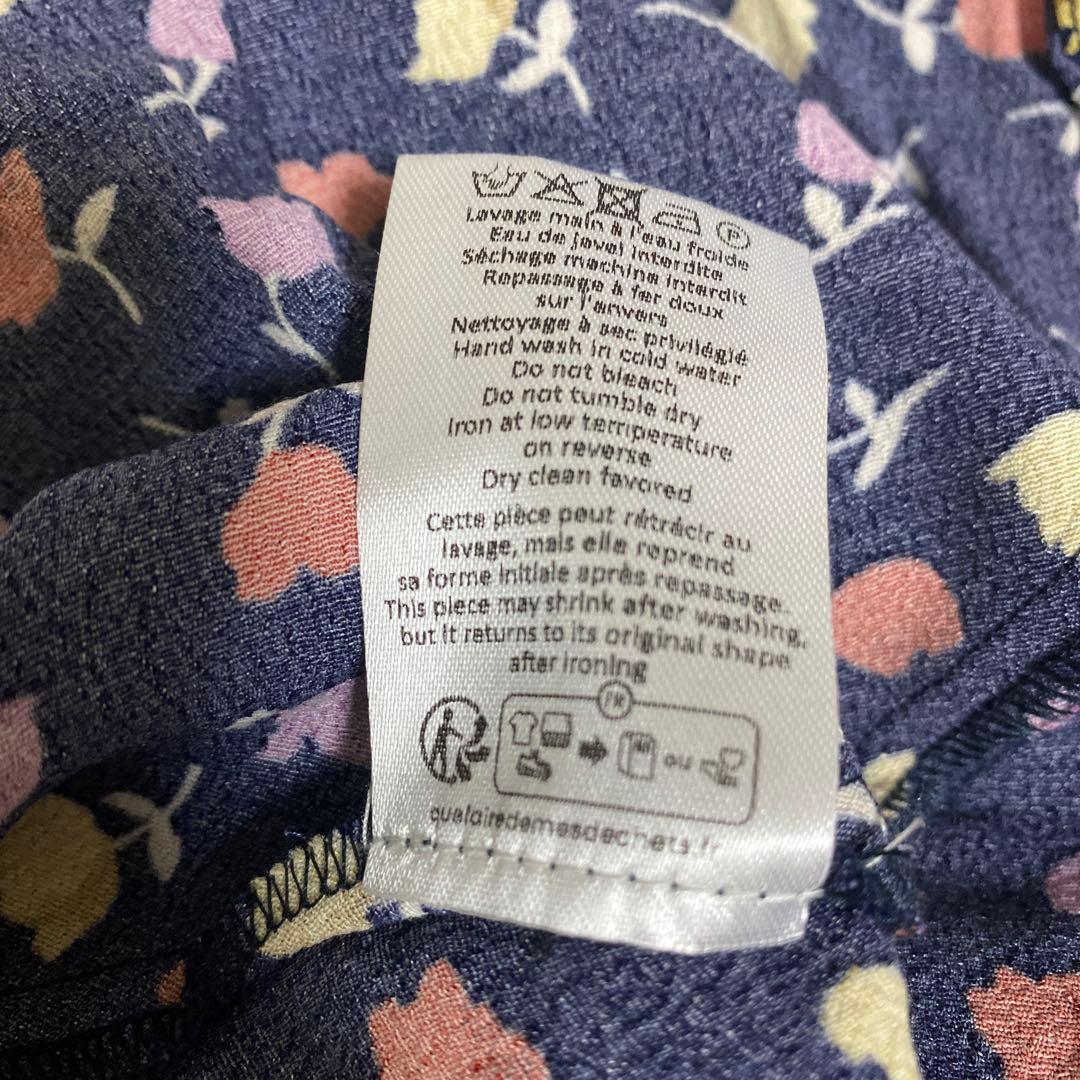 花柄ロングワンピースS