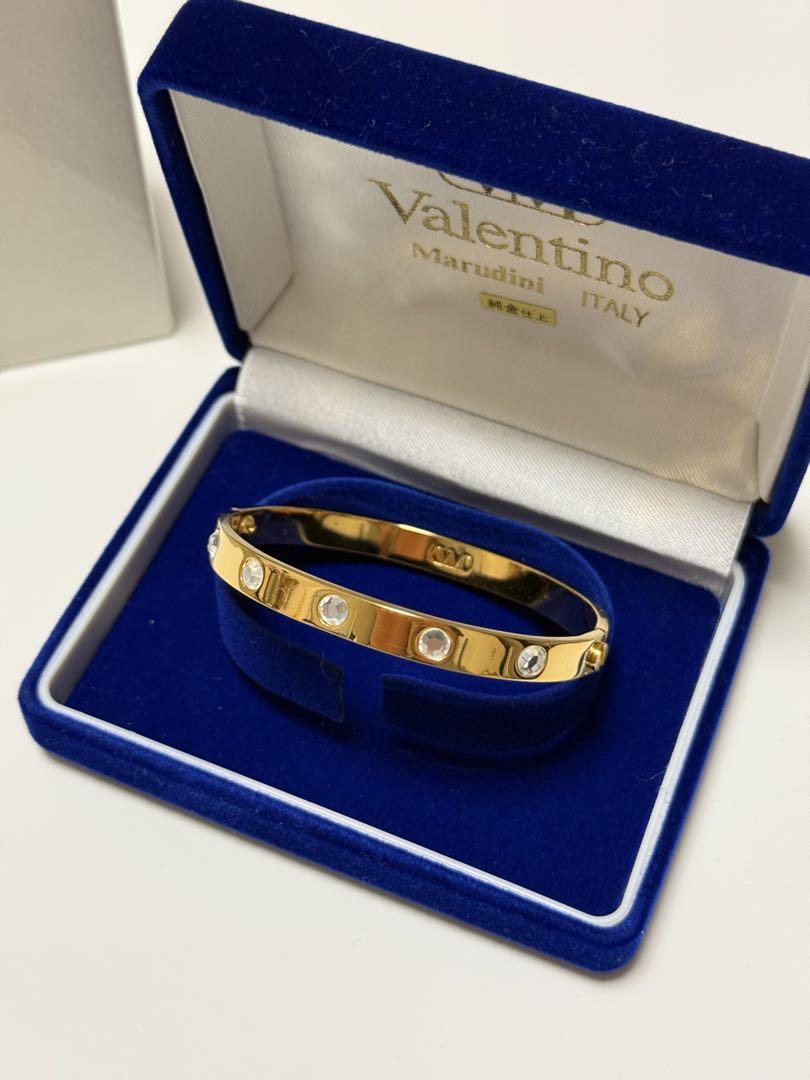 新品未使用　Valentino ゴールドバングル 純金仕上