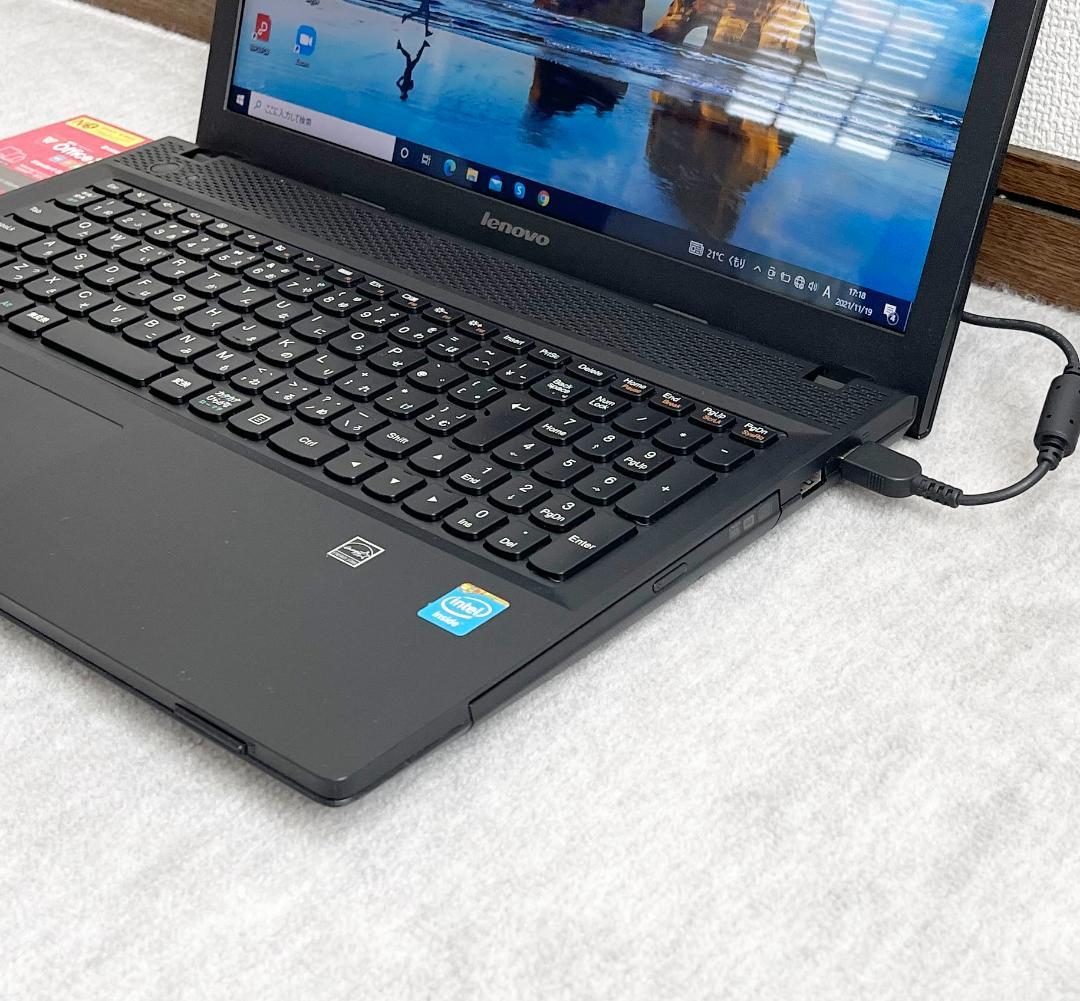 100 %品質保証 【Lenovo】美品 初心者さんおすすめ webカメラ付ノート