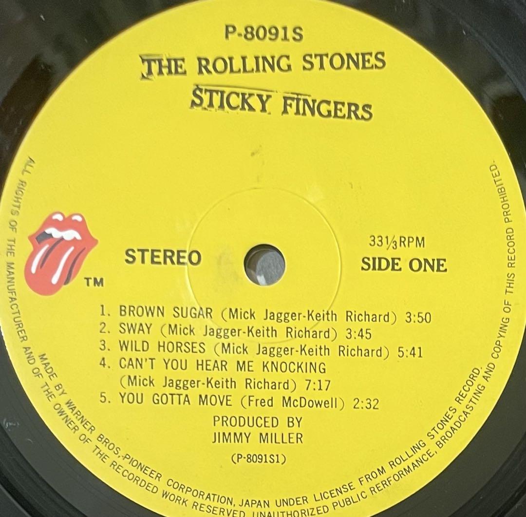 ローリング・ストーンズ　 STICKY FINGERS 国内盤初回ジッパーLP ローリング・ストーンズ STICKY FINGERS 国内盤初回ジッパーLP