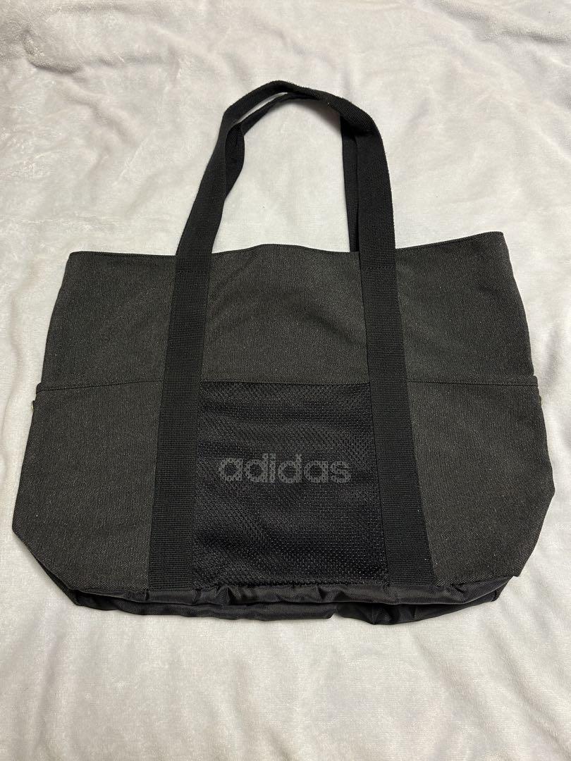adidas ブラック トートバッグ