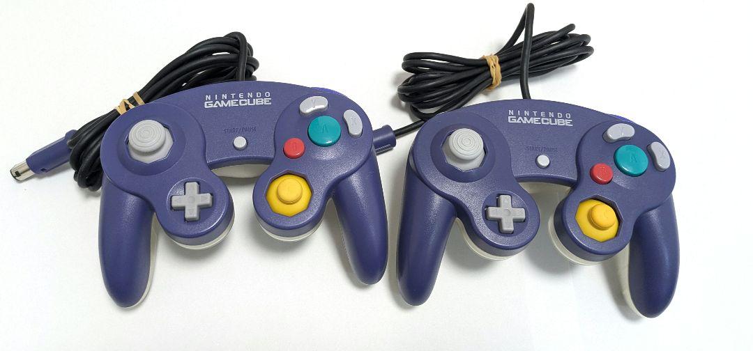 ゲームキューブ コントローラー バイオレットクリア 初期型 2個セット 06