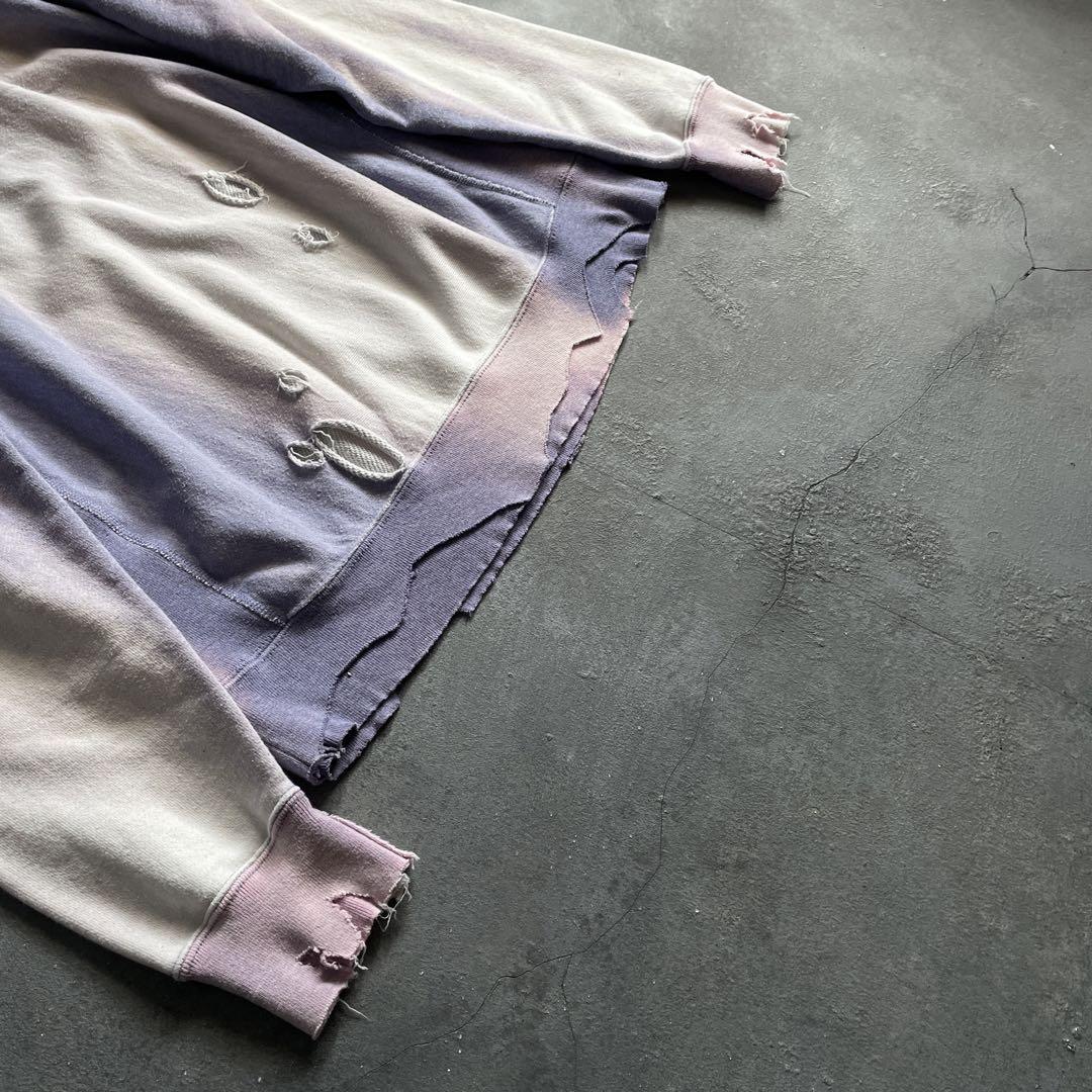 reverse weave ナンバリング“鬼フェード“boro sweat