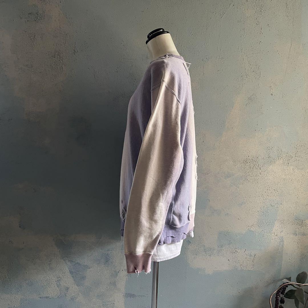 reverse weave ナンバリング“鬼フェード“boro sweat