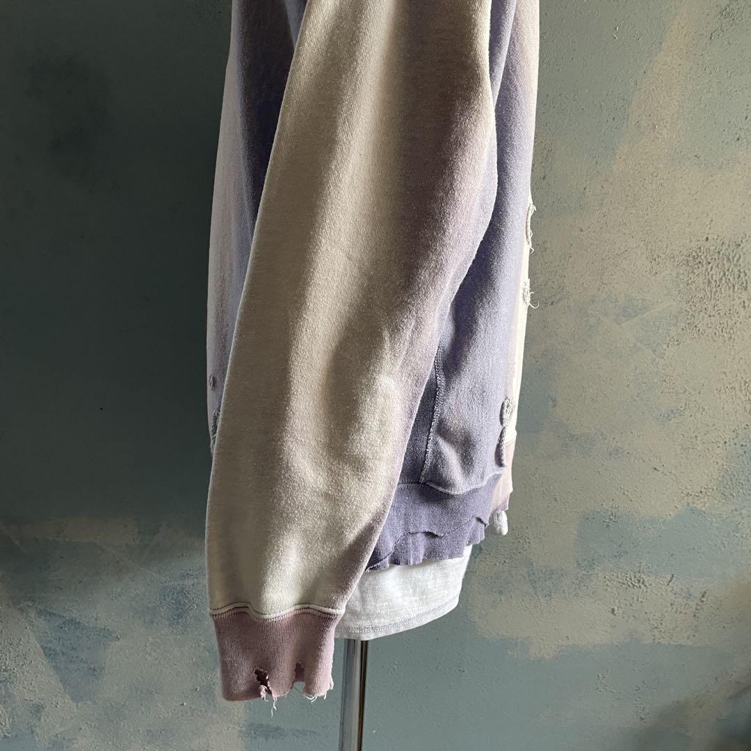 reverse weave ナンバリング“鬼フェード“boro sweat