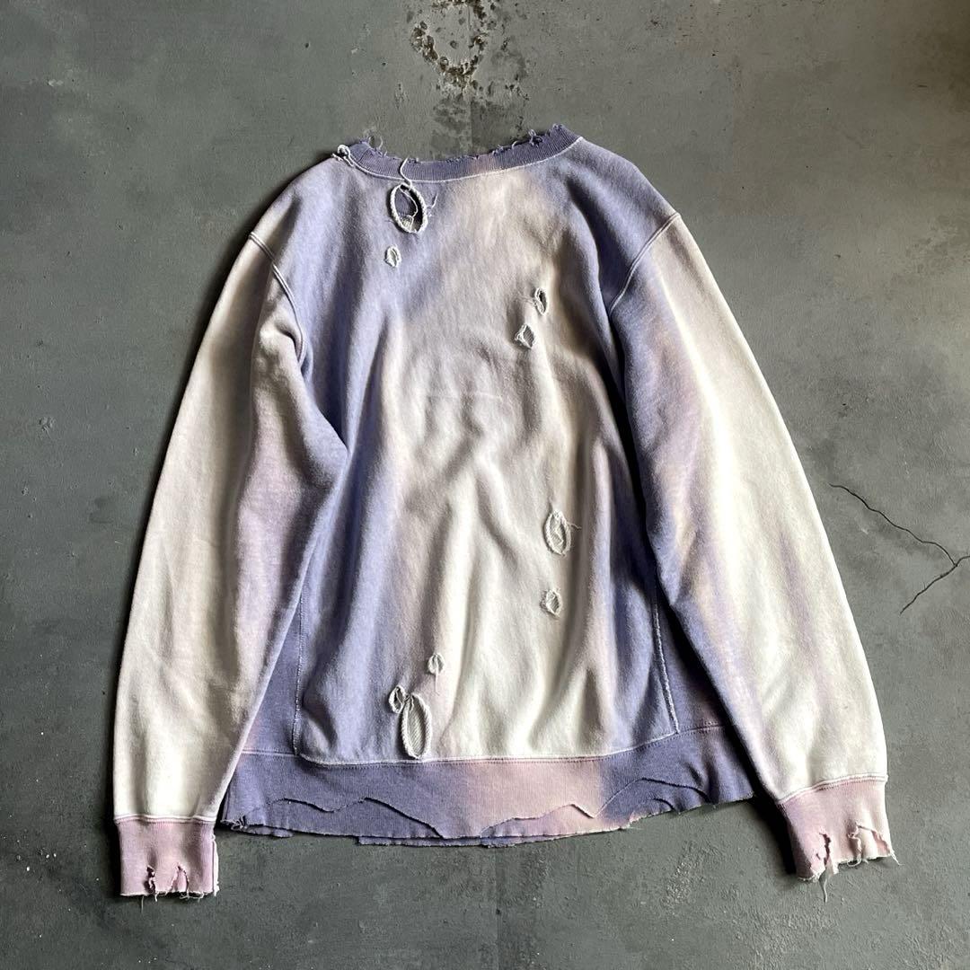 reverse weave ナンバリング“鬼フェード“boro sweat
