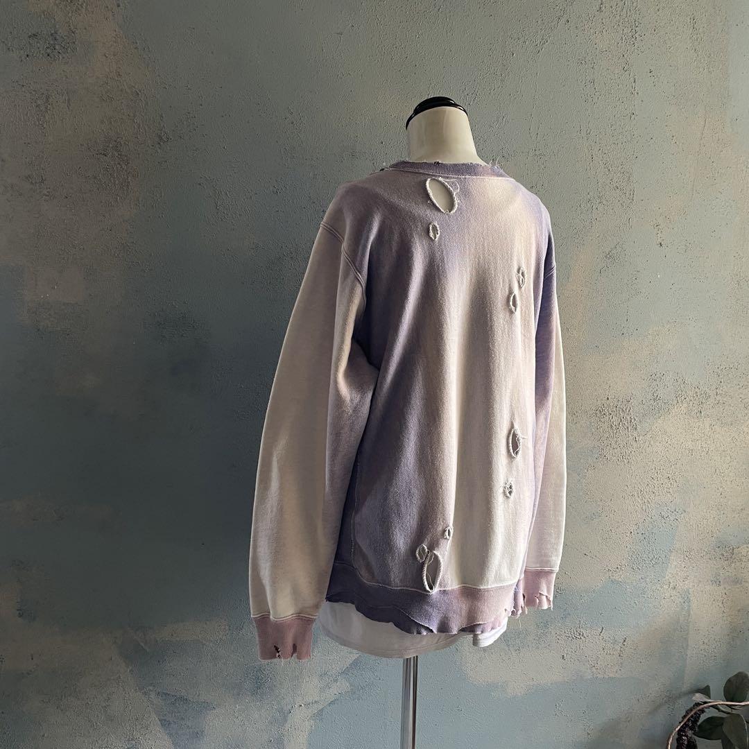 reverse weave ナンバリング“鬼フェード“boro sweat