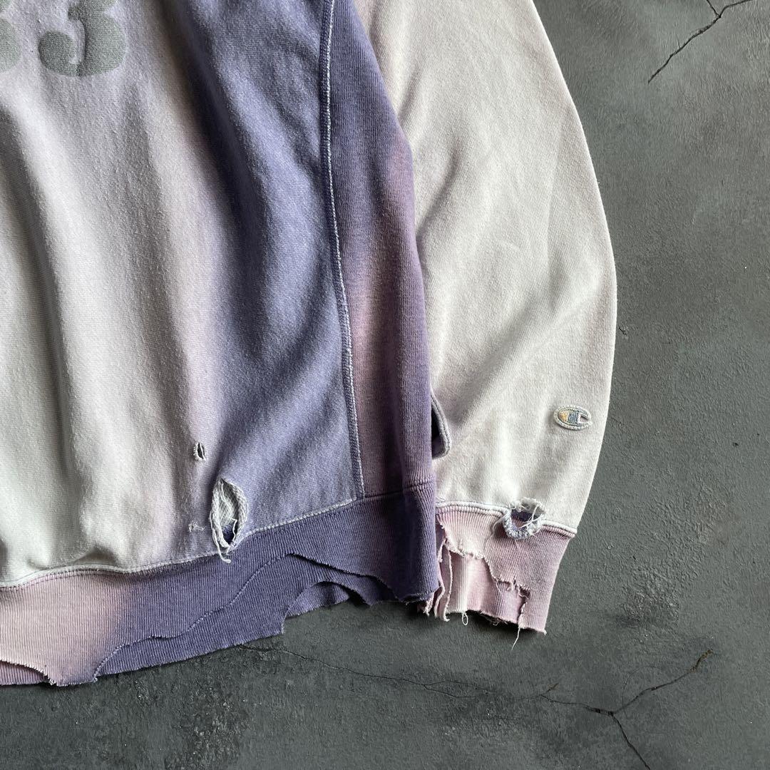 reverse weave ナンバリング“鬼フェード“boro sweat