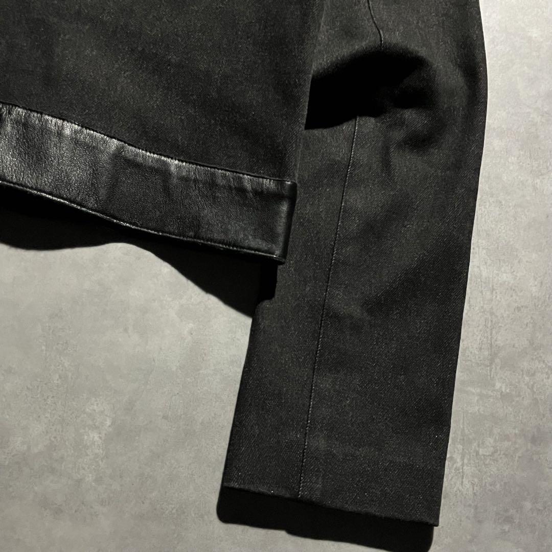 ジャケット・アウター VIVIENNE TAM denim lether jacket y2k