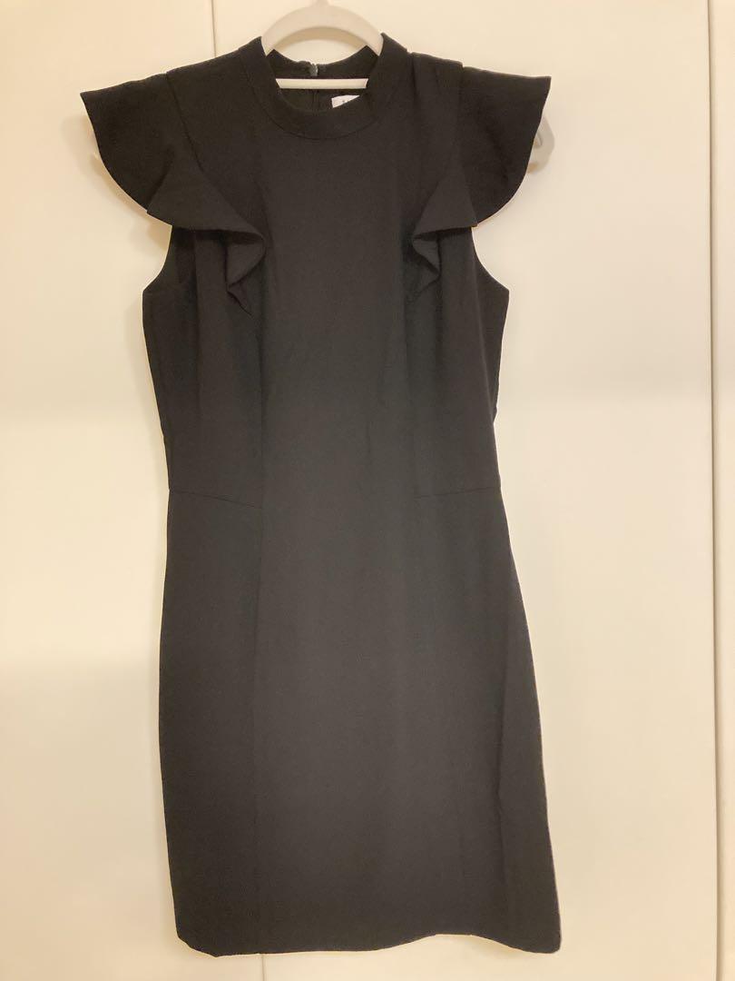BARNEYS NEW YORK（ひざ丈ワンピース ・ ブラック/黒色系）の