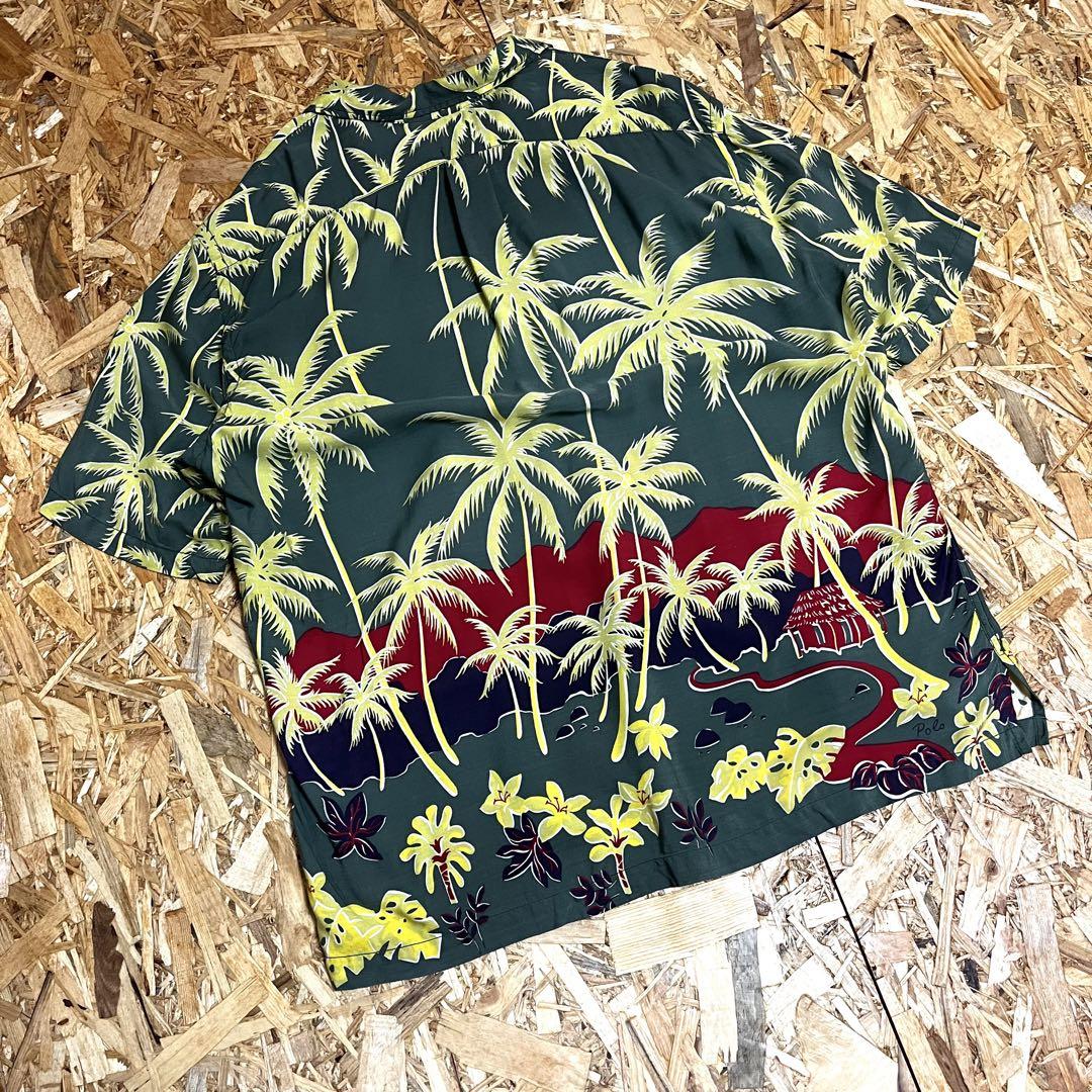 【超希少】 90s POLO SPORTS ポロスポーツ アロハシャツ レーヨン