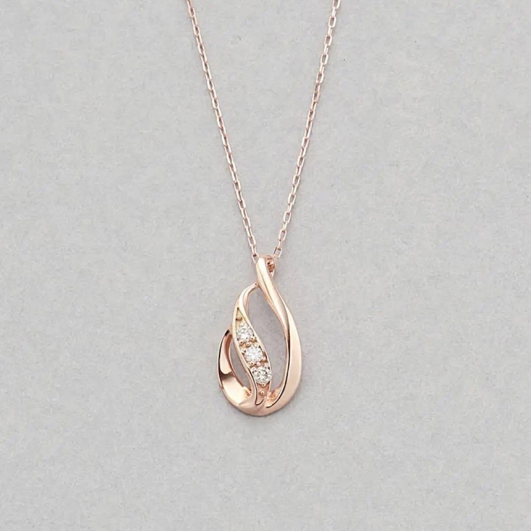 ESTELLE K10 ダイヤモンド ネックレスピアスセット　美品　匿名配送