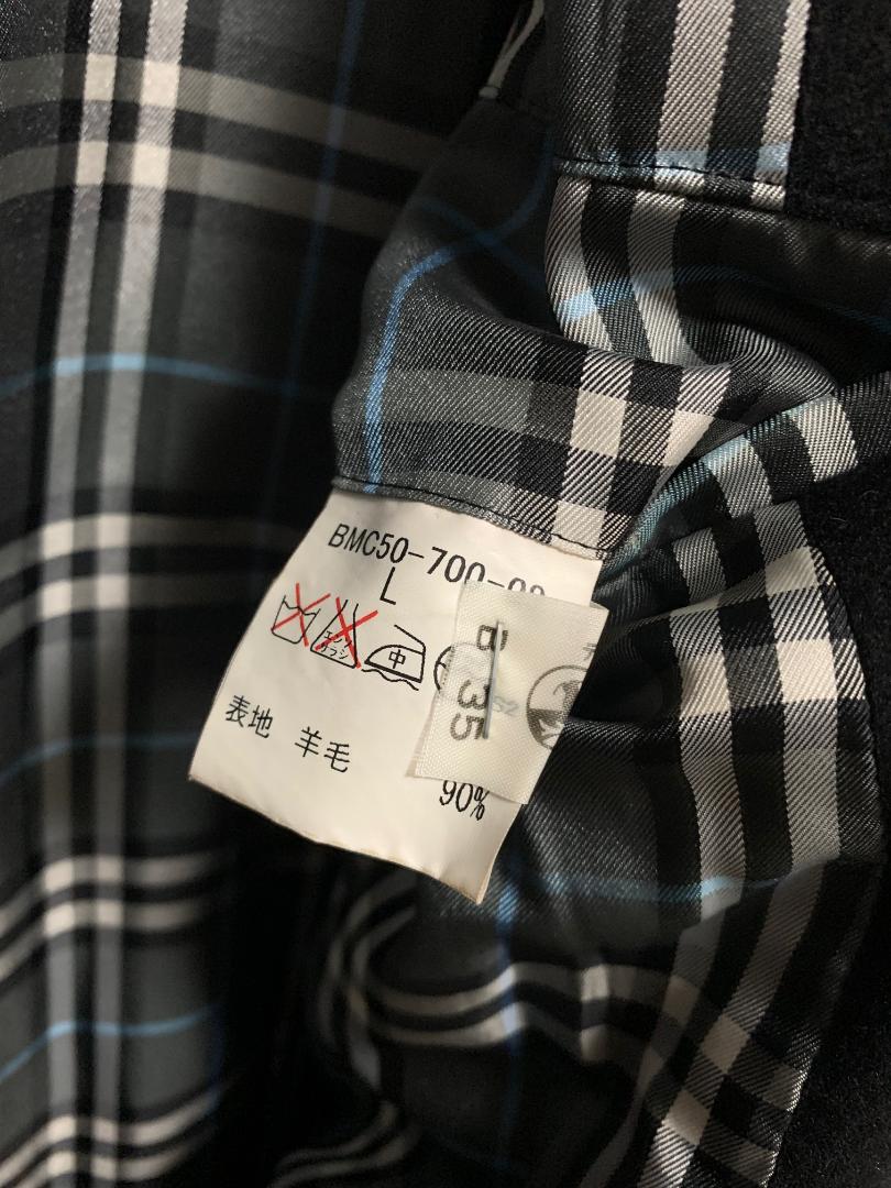 【即決】国内正規品 バーバリー ブラックレーベル カシミヤ混 ステンカラーコート