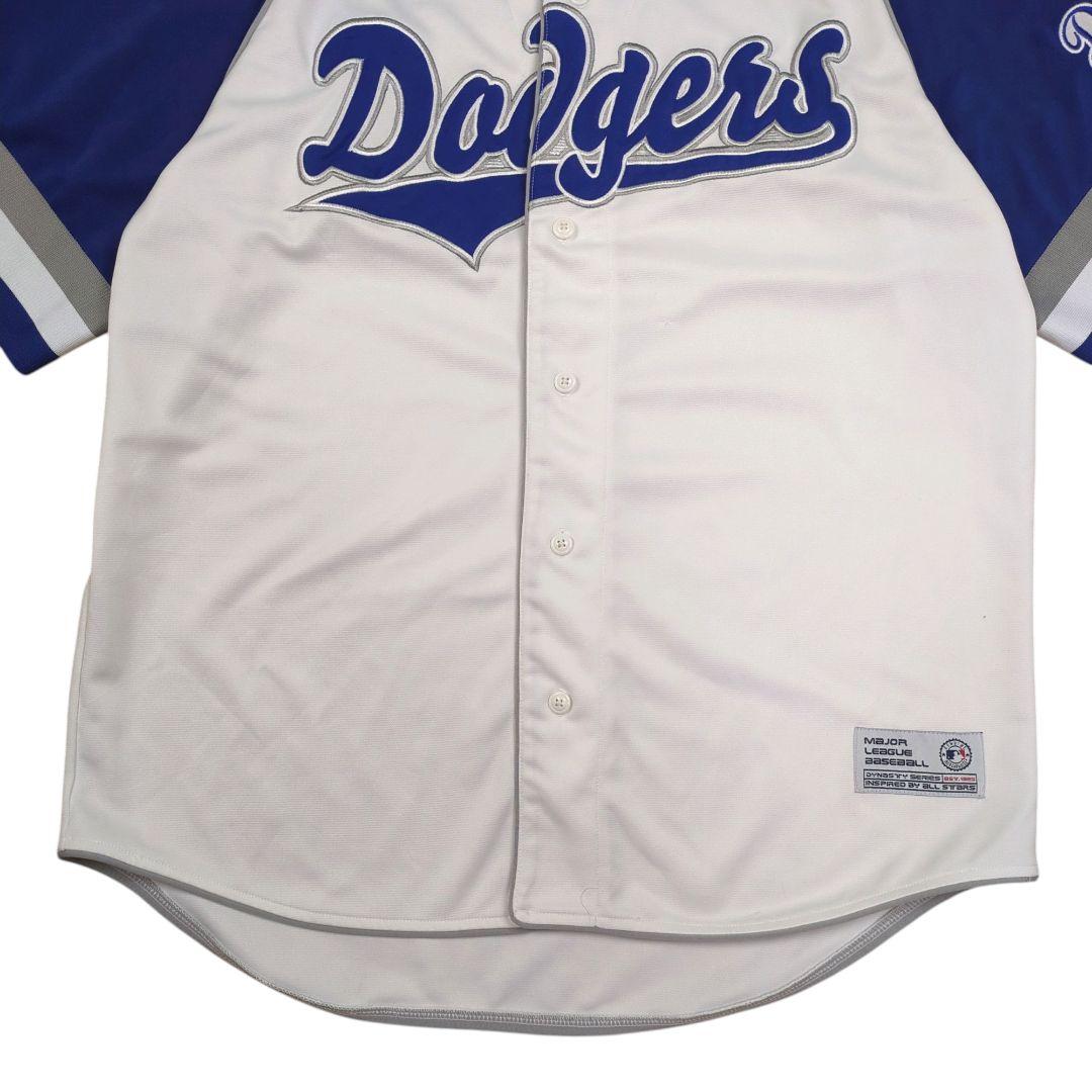 Los Angeles Dodgers ゲーム シャツ メジャー ロゴ 白 青