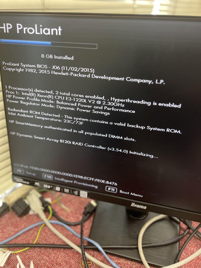 hp PROLIANT microserver gen3 HDD2TB✖️2あり