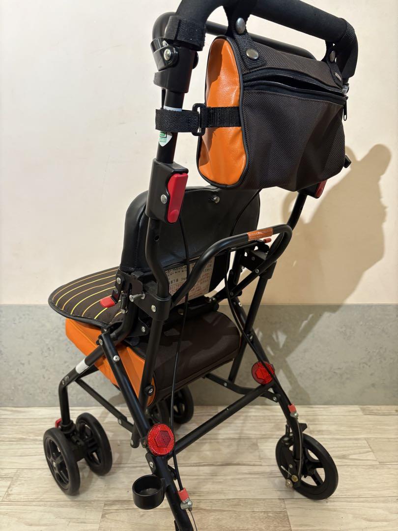 シルバーカー　ナカバヤシ　アクティブシニア　オレンジ　コンパクト
