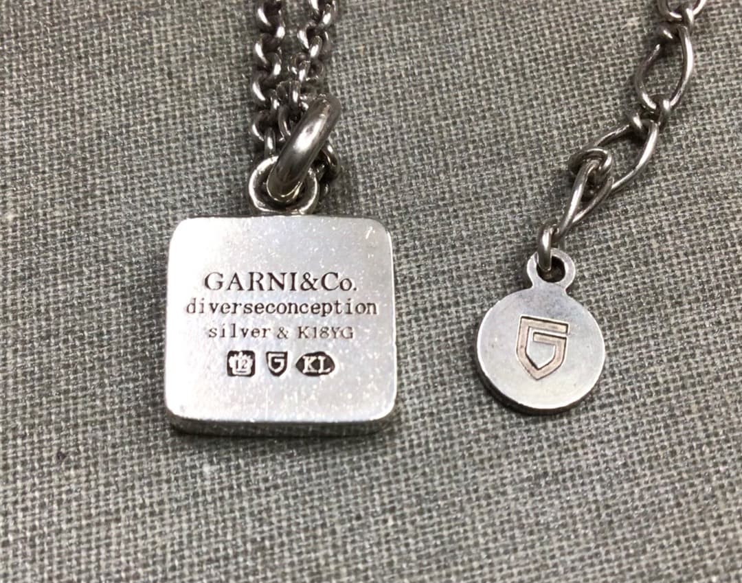 ガルニ　シルバーネックレス GARNI ガルニ SV925 x K18 シルバーネックレス 限定品 - メルカリ