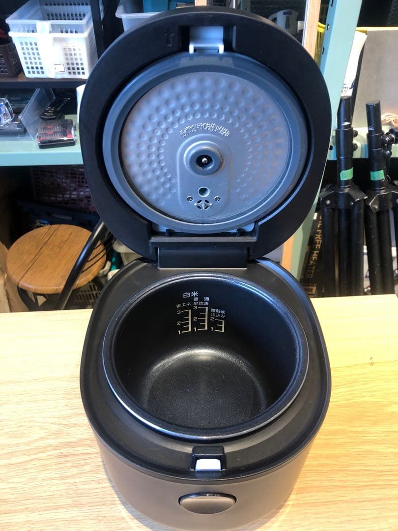 YAMAZEN マイコン炊飯ジャー 炊飯器 2024年製 YJR-DM051 黒 BC2206420709