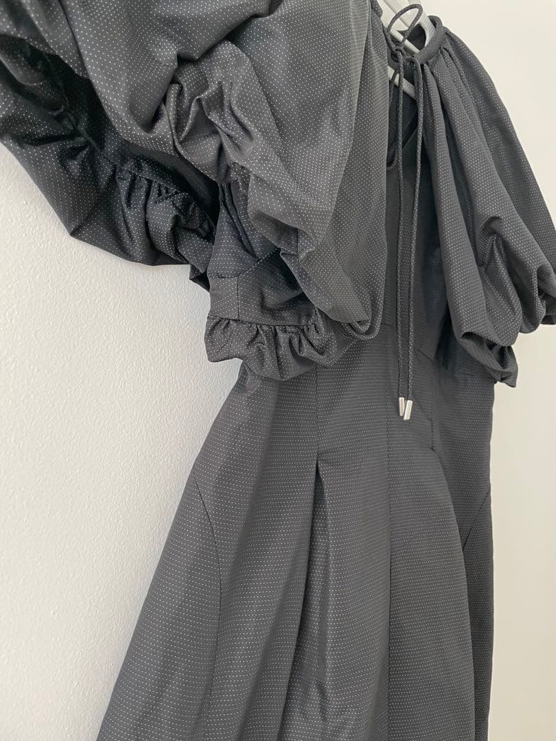 フレイアイディー　タックタフタワンピース ファッション レディース