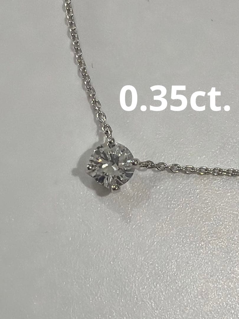 美品　ヴァンドーム青山　プラチナ　キャトルネックレス　一粒ダイヤモンドネックレス