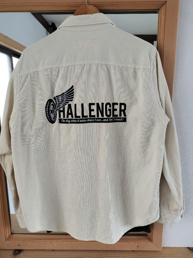 CHALLENGER ベージュ 長袖コーデュロイシャツ XL