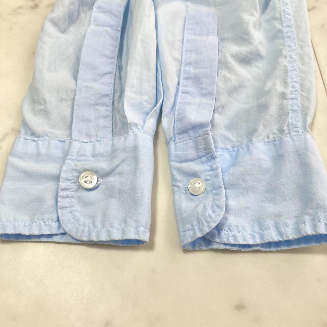 美品　フランクアンドアイリーン コットン Eileen長袖シャツ　XXS ブルー