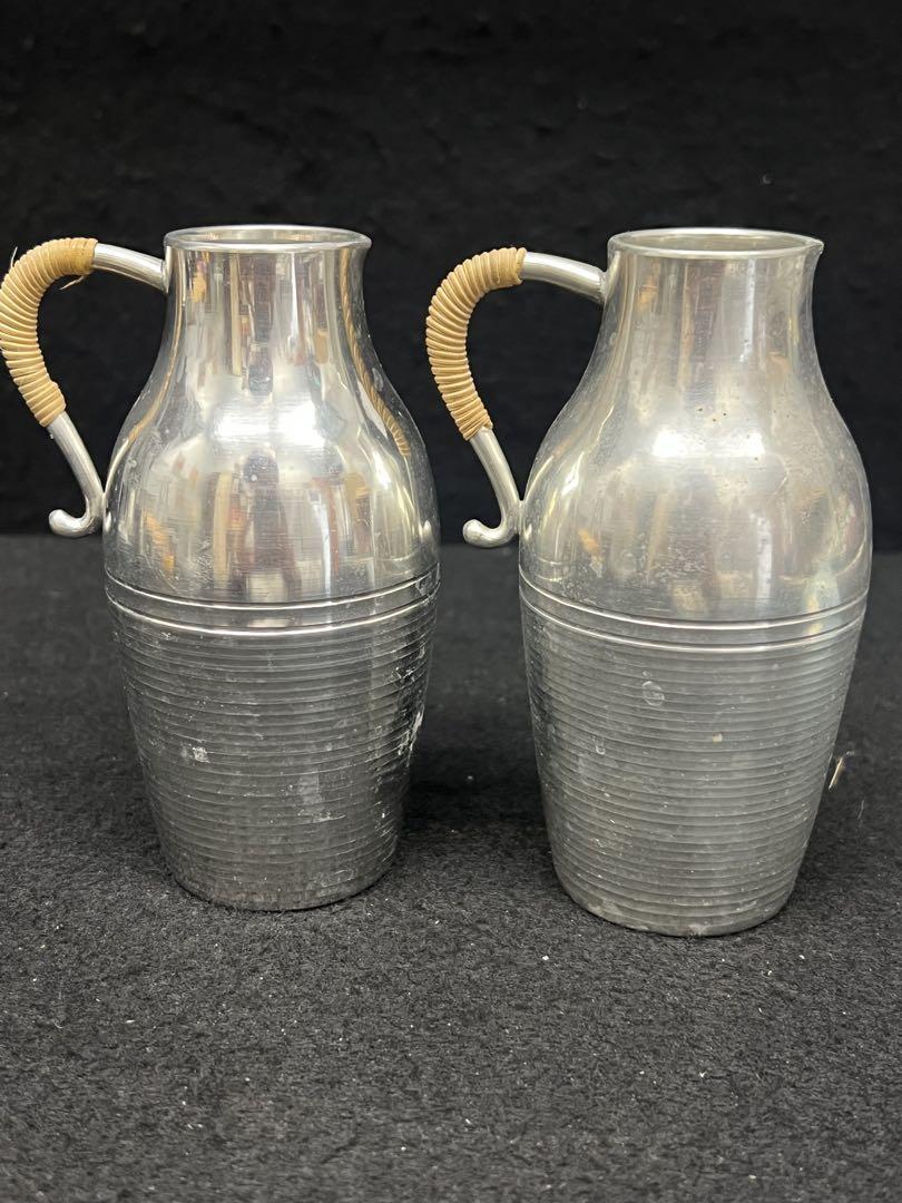 【 本錫 半錫 /酒器セット】徳利 お猪口 陶器 陶芸品 骨董品