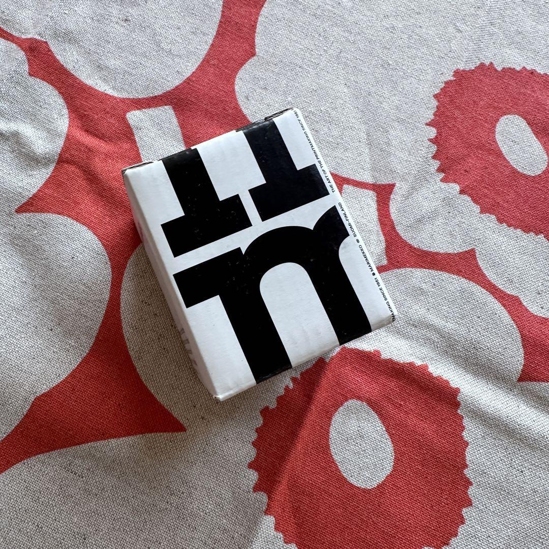 マリメッコ　新品　フラワーベース　花瓶　レア　オレンジ　marimekko