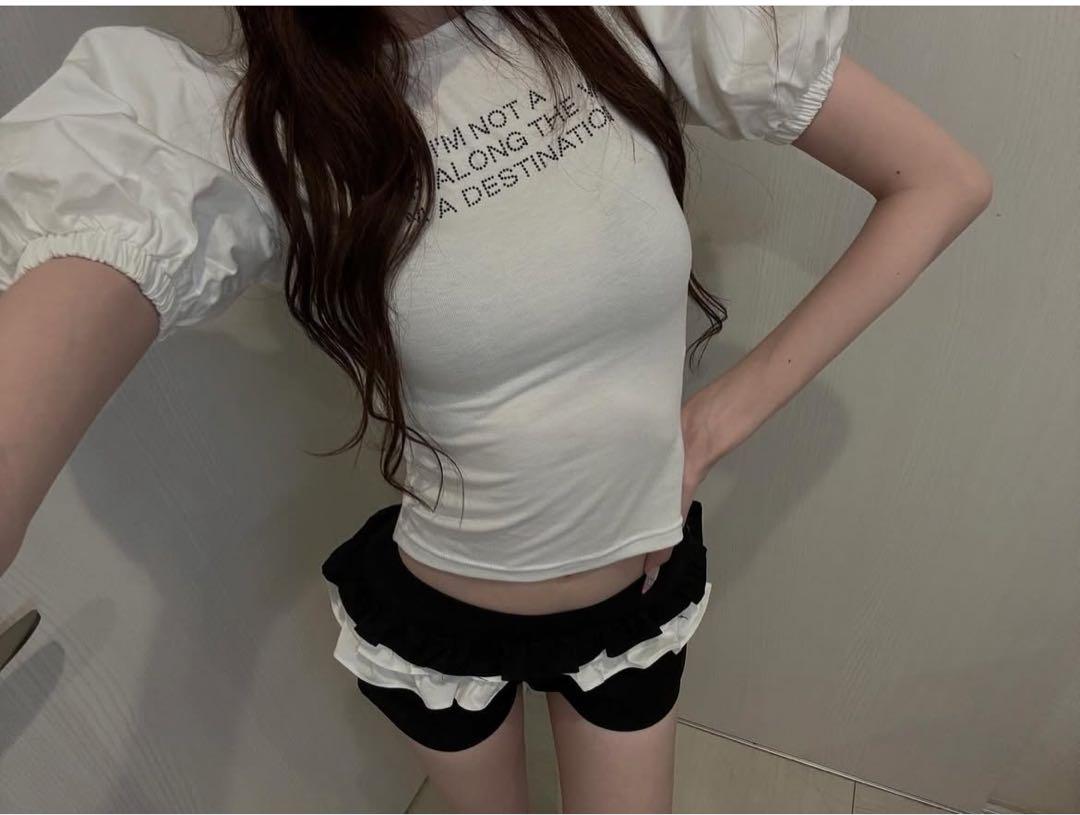 ANDWANG Frill belt mini pants コンビニ支払い❌ ANDWANG Frill belt mini pants コンビニ支払い❌